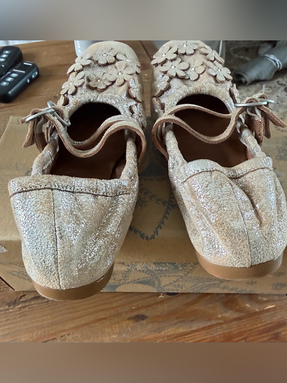 Free People Mimosa Mary Jane Champagne Metallic - Picture 13 of 15